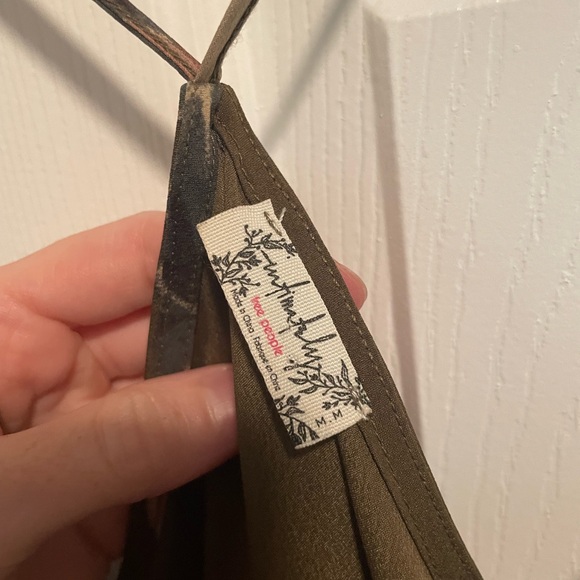 Free People Cascades Dress in Mushroom Combo - Picture 3 of 3